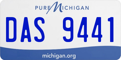 MI license plate DAS9441
