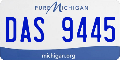 MI license plate DAS9445