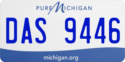 MI license plate DAS9446