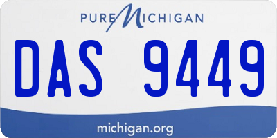 MI license plate DAS9449