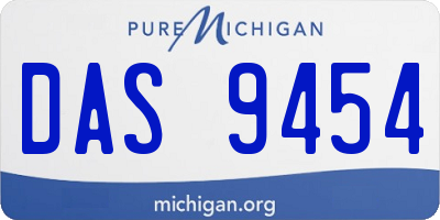 MI license plate DAS9454