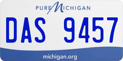 MI license plate DAS9457