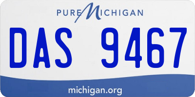 MI license plate DAS9467