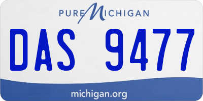 MI license plate DAS9477