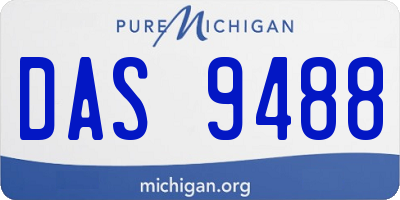 MI license plate DAS9488