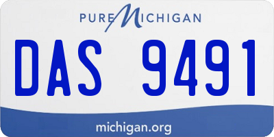 MI license plate DAS9491