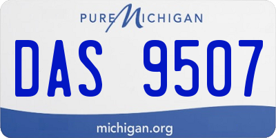 MI license plate DAS9507