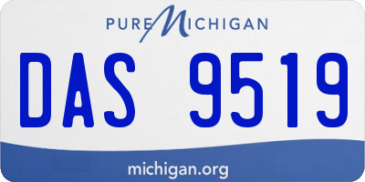 MI license plate DAS9519