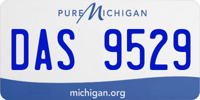 MI license plate DAS9529