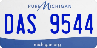 MI license plate DAS9544