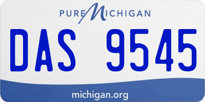 MI license plate DAS9545