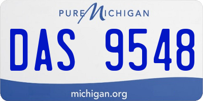 MI license plate DAS9548