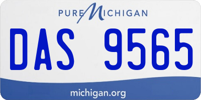 MI license plate DAS9565