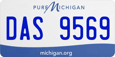 MI license plate DAS9569