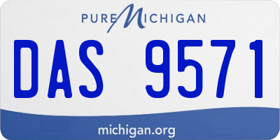 MI license plate DAS9571