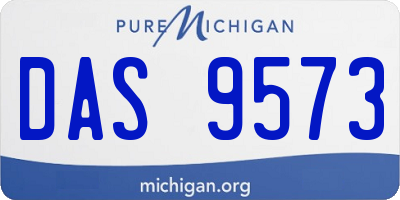 MI license plate DAS9573