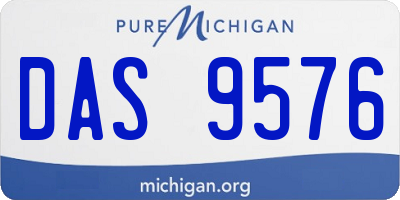 MI license plate DAS9576
