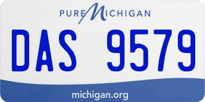 MI license plate DAS9579