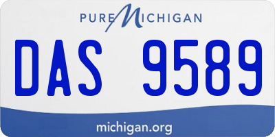 MI license plate DAS9589