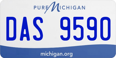 MI license plate DAS9590