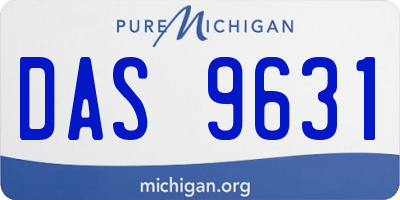 MI license plate DAS9631