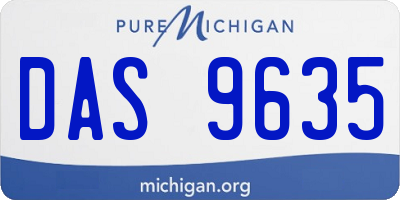 MI license plate DAS9635