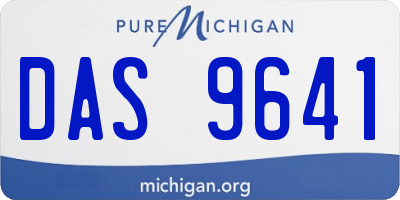 MI license plate DAS9641
