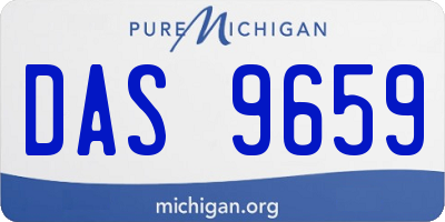 MI license plate DAS9659