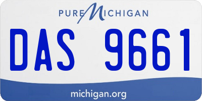 MI license plate DAS9661