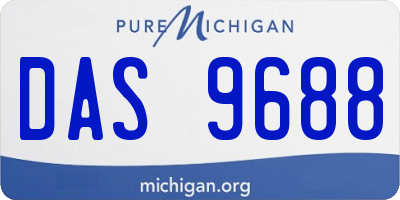 MI license plate DAS9688