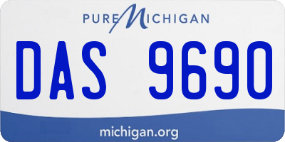 MI license plate DAS9690