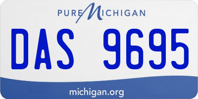 MI license plate DAS9695