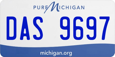 MI license plate DAS9697