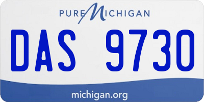MI license plate DAS9730