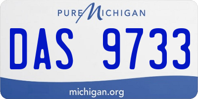MI license plate DAS9733