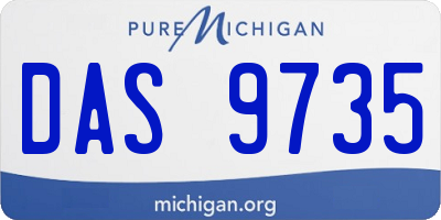 MI license plate DAS9735