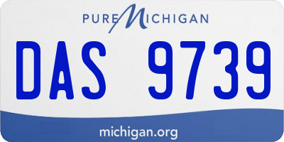 MI license plate DAS9739