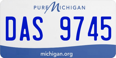 MI license plate DAS9745