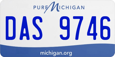 MI license plate DAS9746