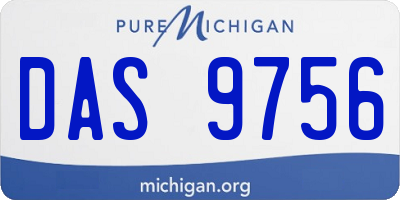 MI license plate DAS9756