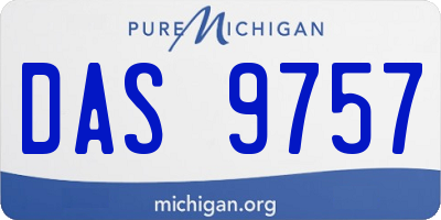 MI license plate DAS9757