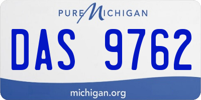 MI license plate DAS9762