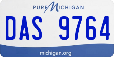 MI license plate DAS9764