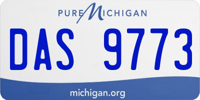 MI license plate DAS9773