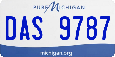 MI license plate DAS9787