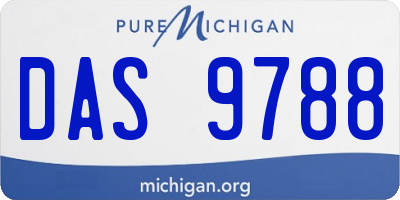 MI license plate DAS9788