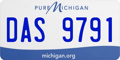 MI license plate DAS9791