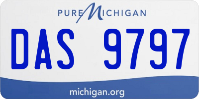 MI license plate DAS9797