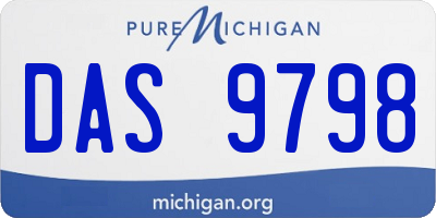 MI license plate DAS9798