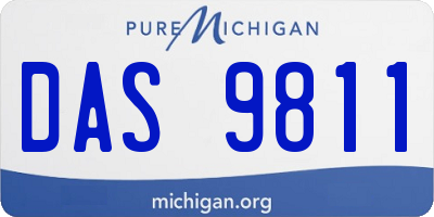 MI license plate DAS9811